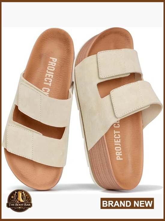 Shoes - Genuine Leather Platform Wedge Sandals Women Comfort Non-Slip Lightweight